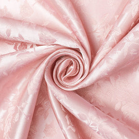 Rose Jacquard Satin Fabric Image SV582000 Dusty Rose Gold A2 
