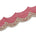 3 Inch Scalloped Regal Rhinestones Beads Metallic Cording On Polyester Mesh Trim SV581907 Burgundy A2
