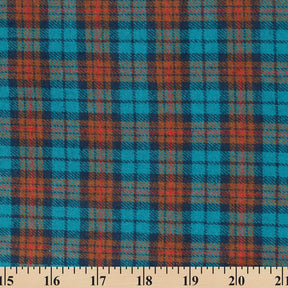 Tartan Plaid Yarn Dyed Brushed Cotton Flannel Design 16 Fabric SV582108 A9