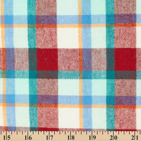 Tartan Plaid Yarn Dyed Brushed Cotton Flannel Design 19 Fabric SV582111 A9