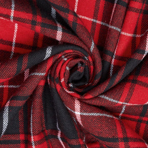 Tartan Plaid Yarn Dyed Brushed Cotton Flannel Design 20 Fabric SV582113 A2