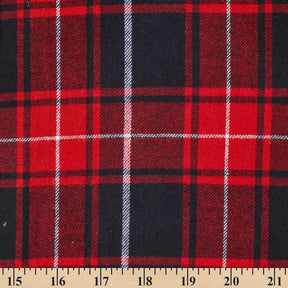 Tartan Plaid Yarn Dyed Brushed Cotton Flannel Design 20 Fabric SV582113 A9