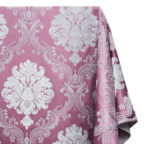 Royal Damask Chenille Upholstery Brocade Satin Jacquard Fabric SV582131 Plum Silver A1