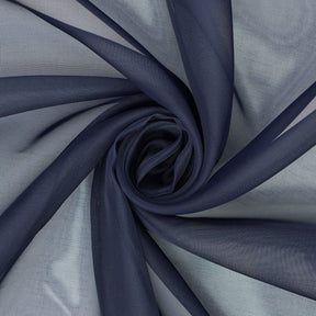 Sheer Voile 118 Inch Fire Retardant Fabric SV570985 Navy Blue A2