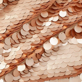 Paillette Circle Sequins On Mesh Fabric SV582253 Holographic Rose Gold Image A4