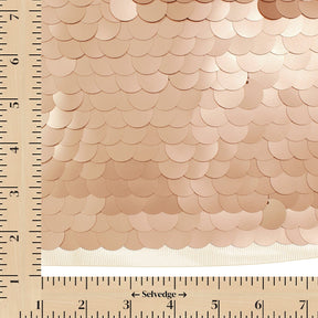 Paillette Circle Sequins On Mesh Fabric SV582253 Holographic Rose Gold Image A9
