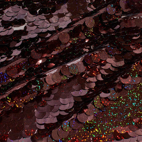 Paillette Circle Sequins On Mesh Fabric SV582254 Holographic Copper Image A4