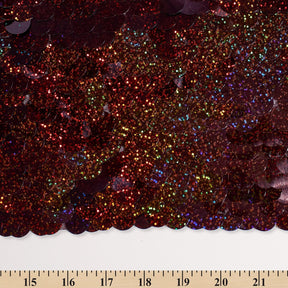 Paillette Circle Sequins On Mesh Fabric SV582254 Holographic Copper Image A9