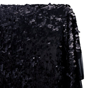 Paillette Circle Sequins On Mesh Fabric SV582255 Holographic Black Image A1