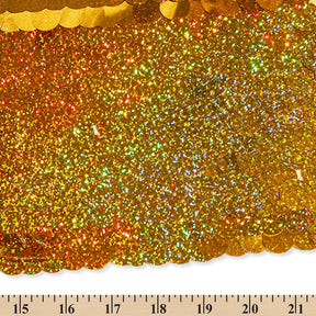 Paillette Circle Sequins On Mesh Fabric SV582260 Holographic Gold Image A9
