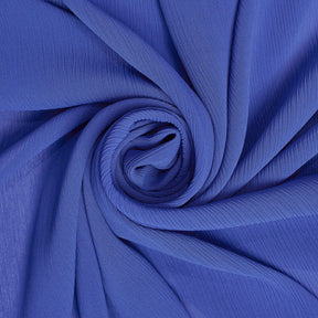 Polyester Crinkle Georgette Fabric SV582317 Royal Blue Image A2