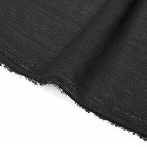 Polyester Crinkle Georgette Fabric SV582319 Black Image A3