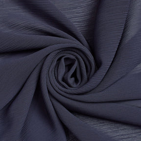 Polyester Crinkle Georgette Fabric SV582322 Navy Blue Image A2