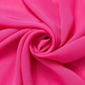 Polyester Crinkle Georgette Fabric SV582326 Fuchsia Image A2
