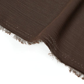 Polyester Crinkle Georgette Fabric SV582328 Brown Image A3