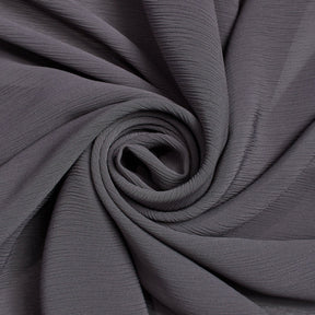 Polyester Crinkle Georgette Fabric SV582329 Charcoal Grey Image A2