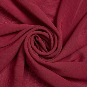 Polyester Crinkle Georgette Fabric SV582330 Burgundy Image A2