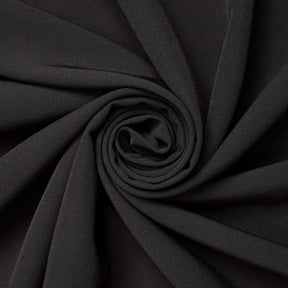 Polyester Crinkle Pebble Moss Crepe Fabric SV582338 Black Image A2