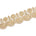 2.5 Inch Floral Metallic Cording With Rhinestones & Embroidery On Mesh Fabric Trim SV582527 Champagne A3
