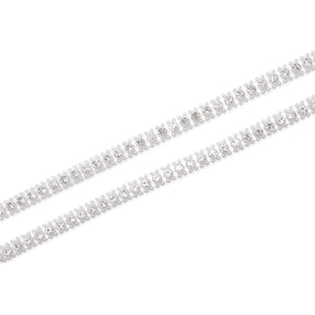 3 8 Inch Burlesque Flapper Diamond Pearl Chain Trim SV582538 White A3