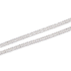 3 8 Inch 2 Row Pearly Diamond Rhinestone Chain Trim Group SV582541 Off White A3
