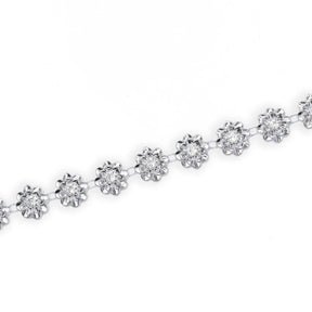 7 8 Inch Wildflower Metallic Rhinestone 25 Yard Trim SV582544 Silver A1