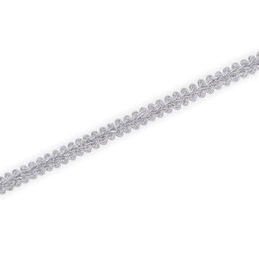 3 8 Inch Knit Swirl Corded Metallic Braided 25 Yard Trim SV582548 Silver A1