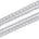 1 25 Inch Scroll Scalloped Metallic Corded 25 Yard Trim SV582550 Silver A3