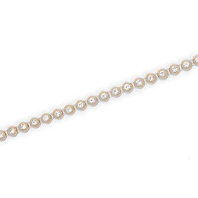 1 4 Inch Rounded Rhinestone Metallic Chain 25 Yard Trim SV582572 Gold A1