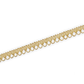 1 2 Inch Fancy Loop Corded Metallic 25 Yard Trim SV582573 Gold A1