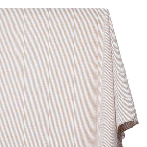 Striped Cotton Seersucker Fabric SV582650 Khaki Image A2