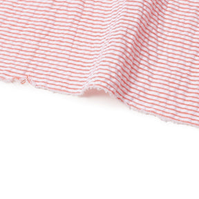 Striped Cotton Seersucker Fabric SV582651 Orange Image A3