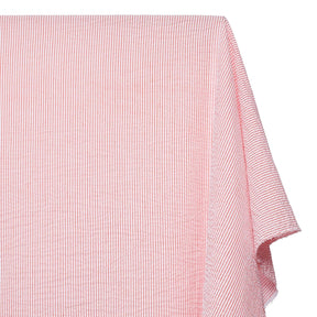 Striped Cotton Seersucker Fabric SV582651 Orange Image A2