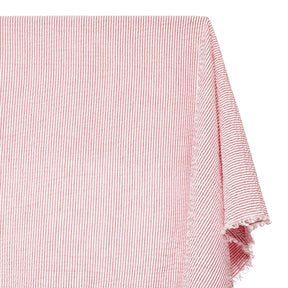 Striped Cotton Seersucker Fabric SV582652 Red Image A2