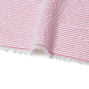 Striped Cotton Seersucker Fabric SV582653 Fuchsia Image A3
