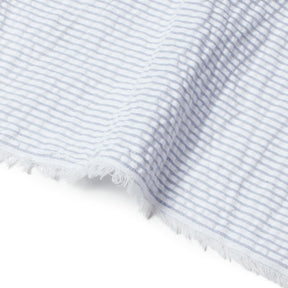 Striped Cotton Seersucker Fabric SV582655 Light Blue Image A3