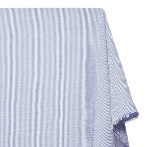 Striped Cotton Seersucker Fabric SV582656 Royal Blue Image A2