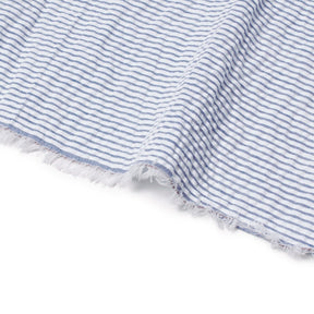 Striped Cotton Seersucker Fabric SV582656 Royal Blue Image A3