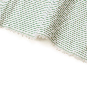 Striped Cotton Seersucker Fabric SV582657 Kelly Green Image A3