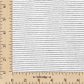 Striped Cotton Seersucker Fabric SV582658 Black Image A9