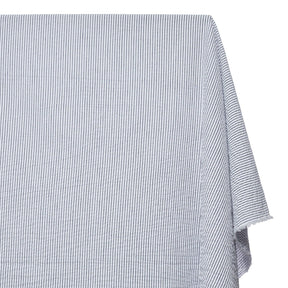 Striped Cotton Seersucker Fabric SV582660 Navy Image A2