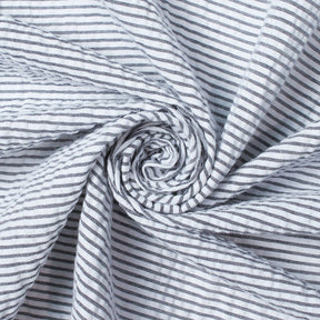 Striped Cotton Seersucker Fabric SV582660 Navy Image A1