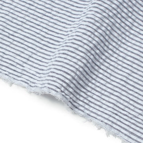 Striped Cotton Seersucker Fabric SV582660 Navy Image A3
