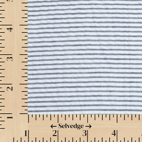 Striped Cotton Seersucker Fabric SV582660 Navy Image A9