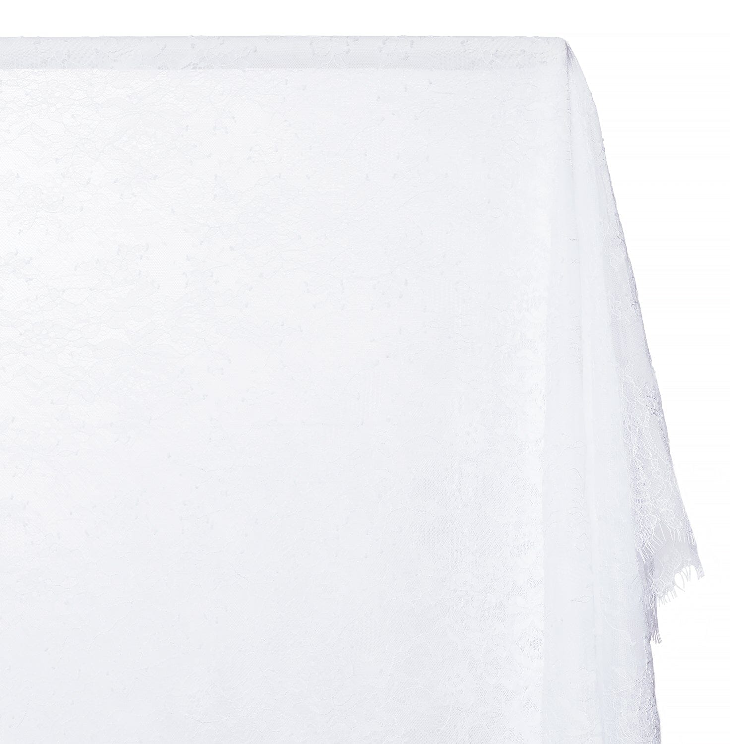 Bouquet Chantilly Lace Fabric SV582684 White Image A1