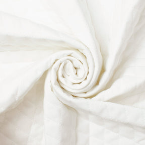 Double Faced Quilted Cotton Broadcloth with Batting SV582703 White Image A2