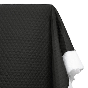 Double Faced Quilted Cotton Broadcloth with Batting SV582704 Black Image A1
