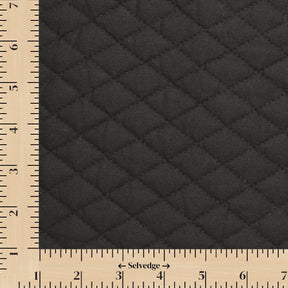 Double Faced Quilted Cotton Broadcloth with Batting SV582704 Black Image A9