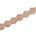 1.25 Inch Beaded Rhinestone Glitter Infused Iron On Scalloped Mesh Fabric Trim SV582901 Peach Image A3