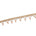 1 Inch Braided Stretch Metallic Beaded Fringe Tassel Fabric Trim SV582914 Antique Gold Image A3